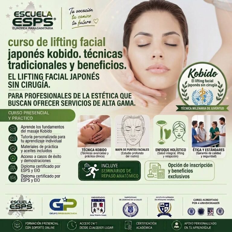 Curso de masaje facial Kobido