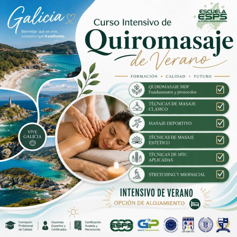 Curso de Quiromasaje Intensivo de Verano