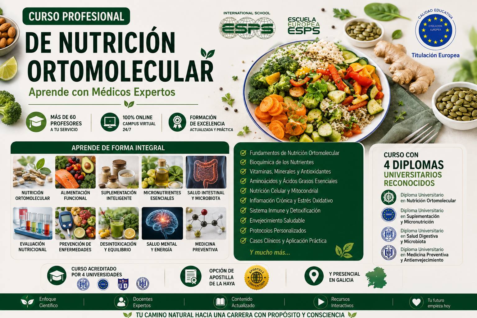 Curso de Nutrición Ortomolecular Online