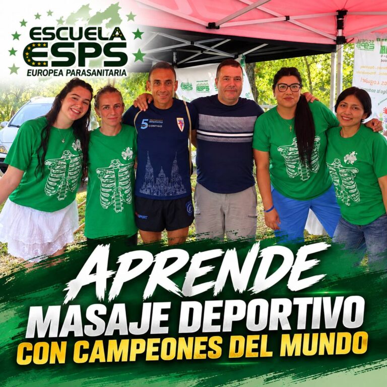 Estudia masaje deportivo entre campeones del mundo
